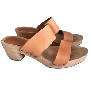 Madewell Clara camel Clog Sandal size 6